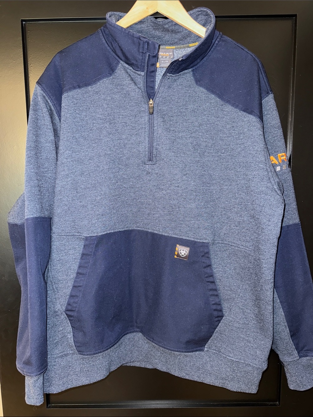 Ariat Men's Rebar Workman Duracanvas 1/4 Zip Sweatshirt